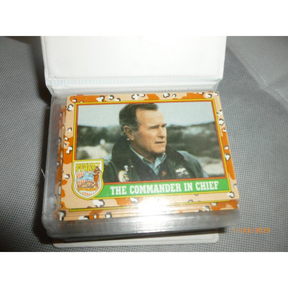 General Schwarzkopf 1991 Topps Desert Storm Bush Powell Lot‎ Cheney Kelso Graves